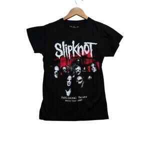 Slipknot Subliminal Verses World Tour 2005 Death Metal Hardcore T Shirt 2021 XS